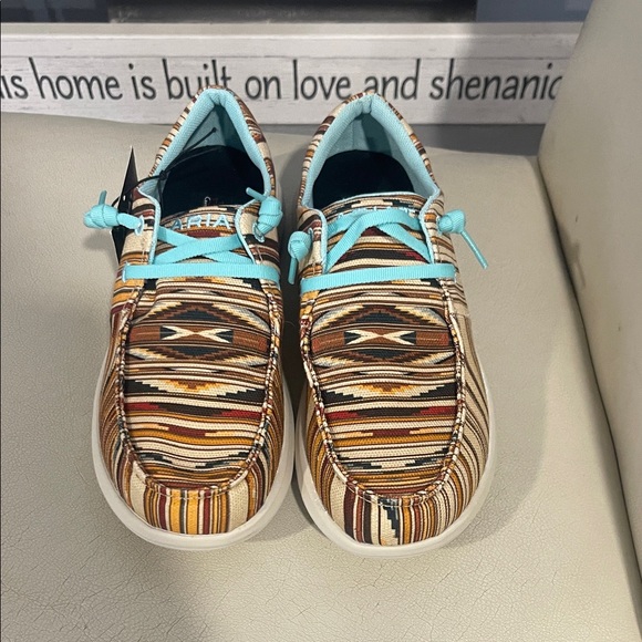 Ariat Chimayo Loafers Shoes Sneakers Lightweight Aztec Santa Fe Western 6.5 NWT - Picture 3 of 8